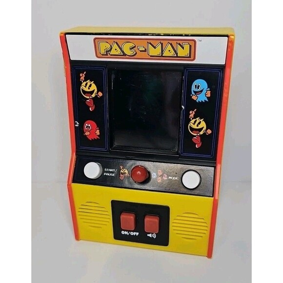 Pac-Man Mini Hand Held Arcade Game Works Great! Bandai Namco 6"x4" - Picture 6 of 6